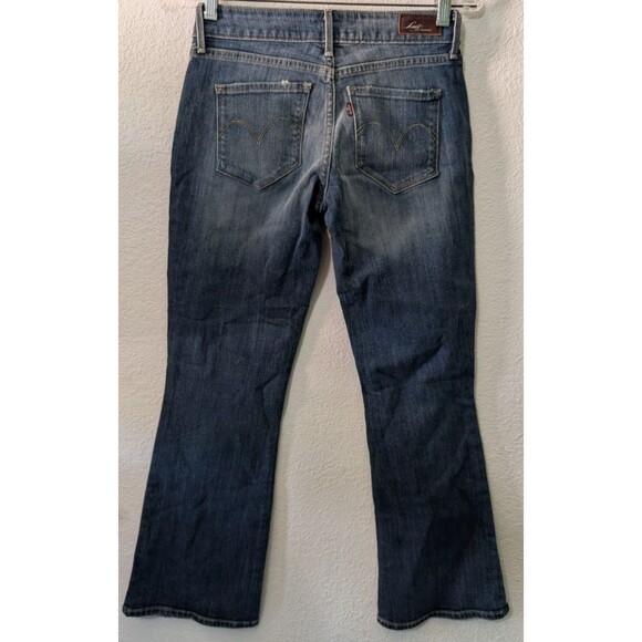Levis Jeans Women 26 29x28 Blue Bold Curve Classic Boot Cut Low Rise (955) - Picture 2 of 3
